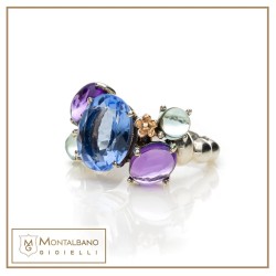Anello Positano pietra ovale
